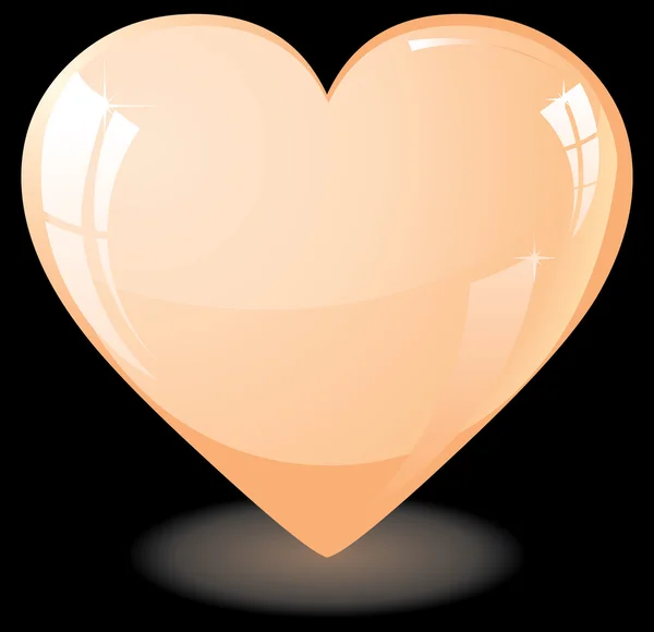 Doucement coeur — Image vectorielle
