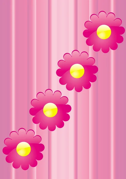 Glas blommor — Stock vektor