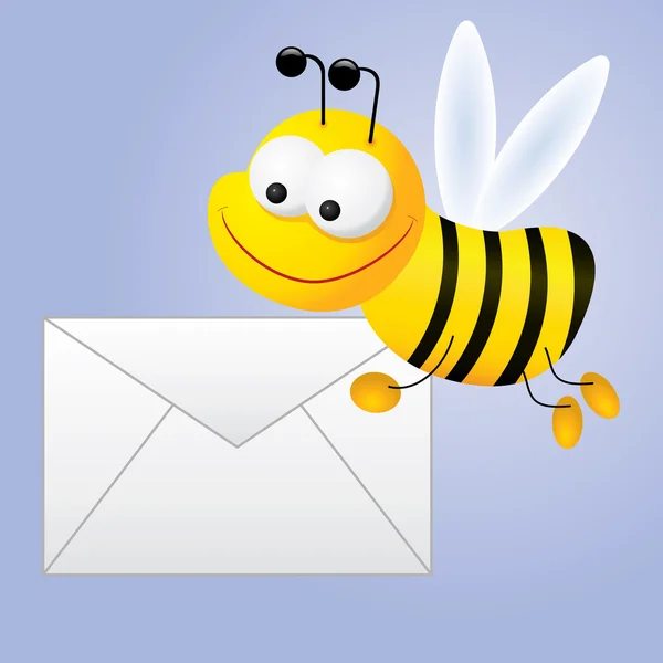 Bee mail — Stockvector