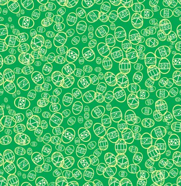 Green seamless easter background clipart
