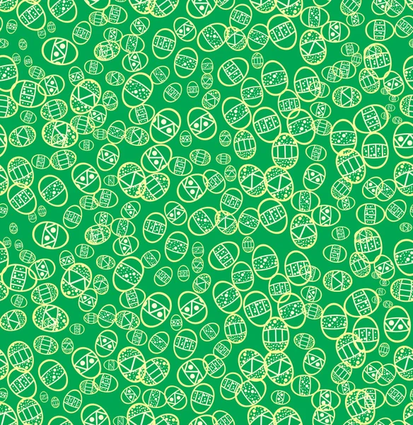 Зеленый бесшовный пасхальный фон — стоковый вектор