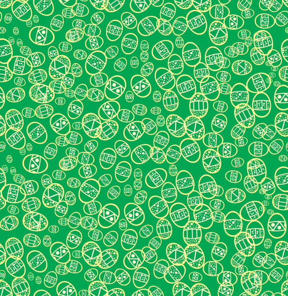 Green seamless easter background