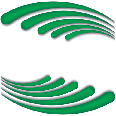 Green wave clipart