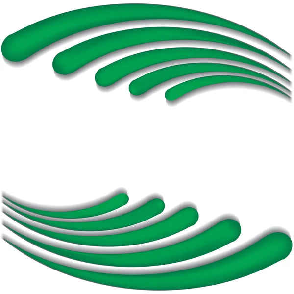 Зелена хвиля — стоковий вектор