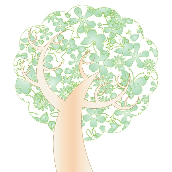 Άνοιξη δέντρο — Διανυσματικό Αρχείο