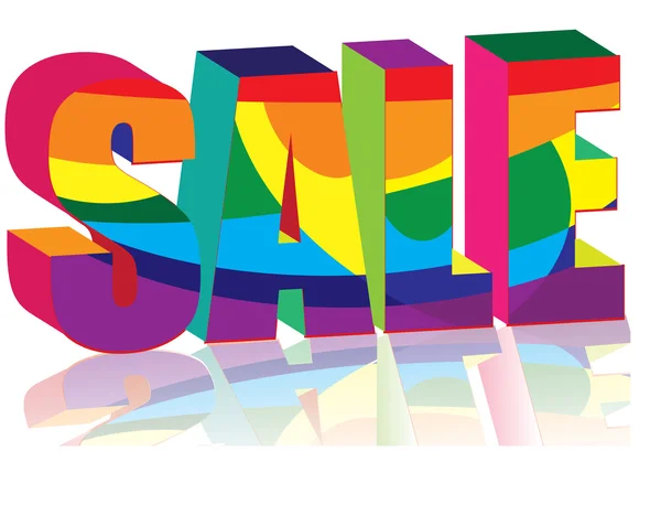 Multicolored Sale — Stock Vector