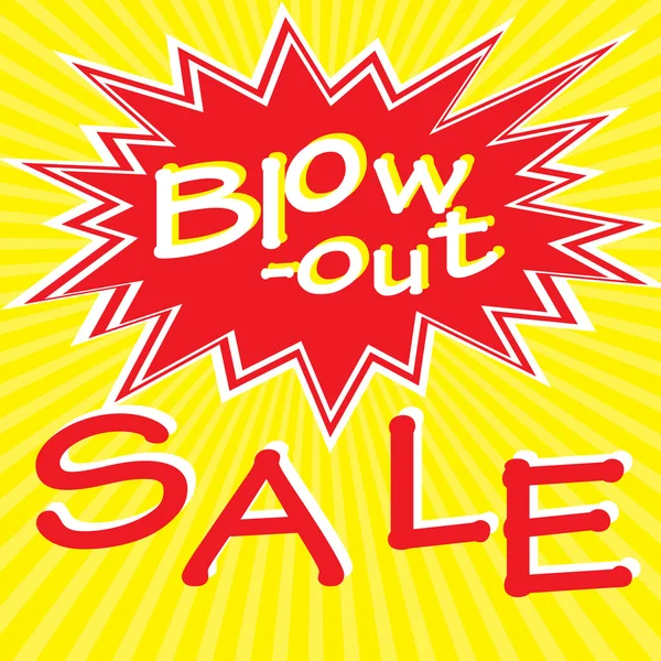Blow-out Sale — Stock Vector