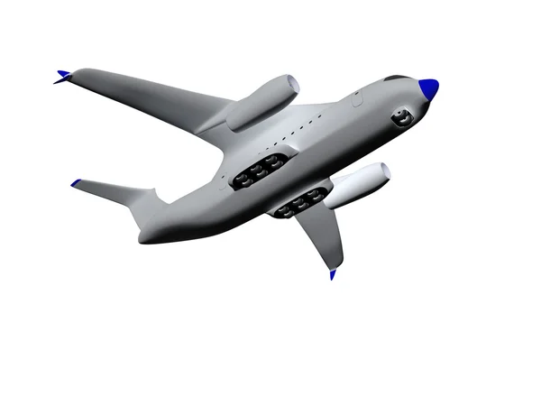 Letadlo. 3D — Stock fotografie