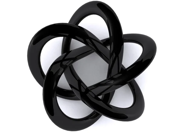 Μαύρο αφηρημένο. Περίληψη 3dblack. 3D — Φωτογραφία Αρχείου