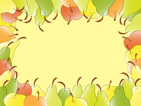 Яблуні та груші — стоковий вектор