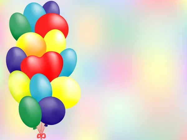 Luftballonkarte — Stockvektor