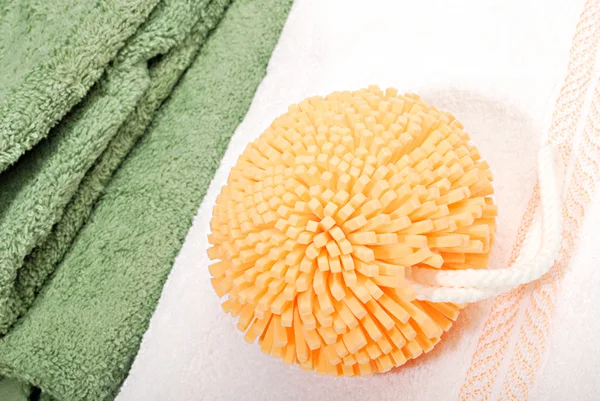 Bath sponge. Nature relaxation — Stock Photo, Image