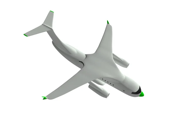 Vliegtuig. 3D — Stockfoto