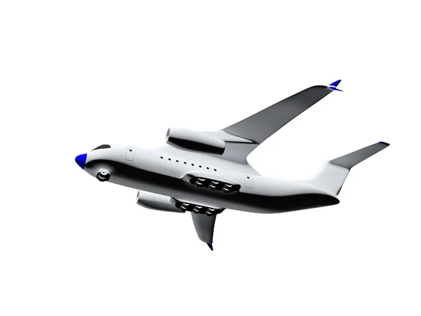Samolot. 3D — Zdjęcie stockowe