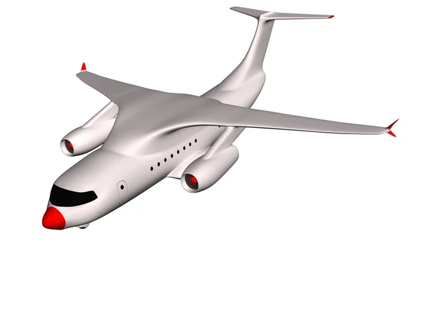 Αεροπλάνο. 3D — Φωτογραφία Αρχείου