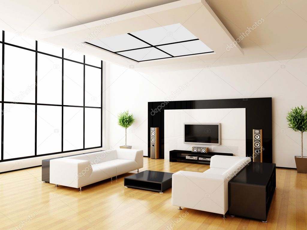 Modern interior of a room