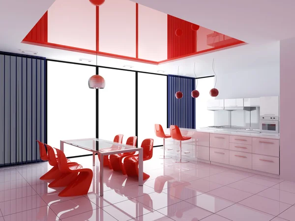 Moderne interieur van keuken — Stockfoto