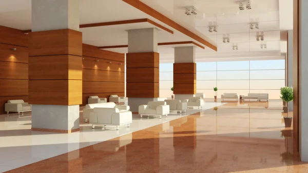 Modernes Design der Innenausstattung einer Halle — Stockfoto