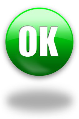 OK button / sign clipart