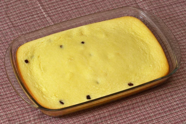 Pudding au fromage cuit au four — Photo