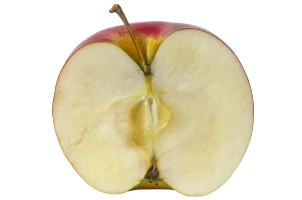 红苹果一半 — 图库照片