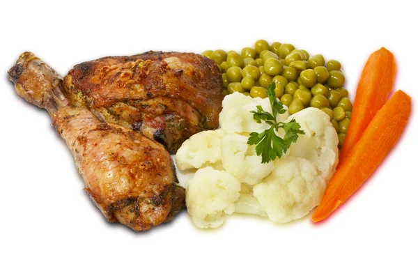 Kippenmaaltijd — Stockfoto