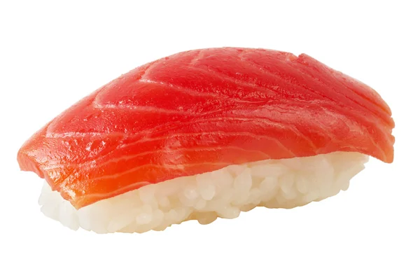 Sushi with salmon isolated over white b — Stock Photo, Image