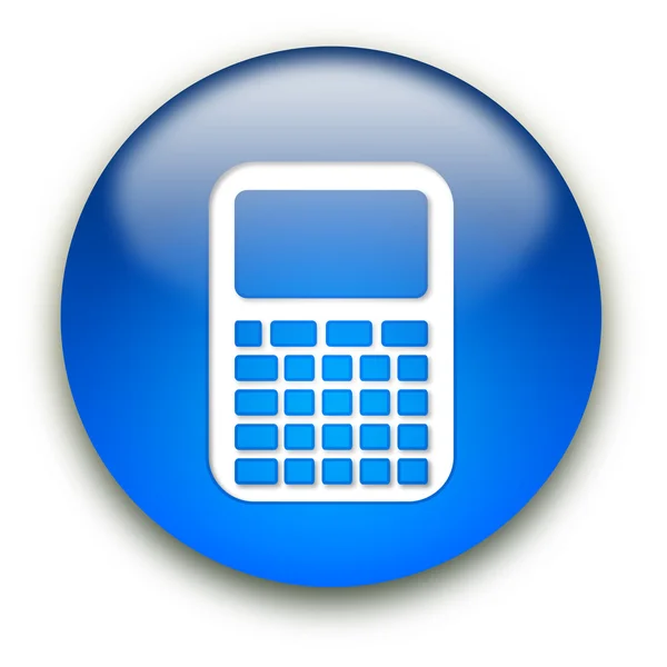 Кнопка значка калькулятора — стоковое фото