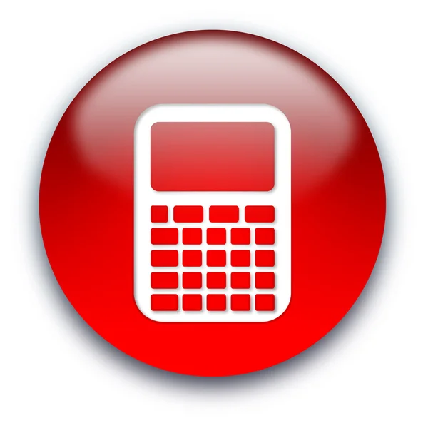 De knoop van het pictogram van de Calculator — Stockfoto