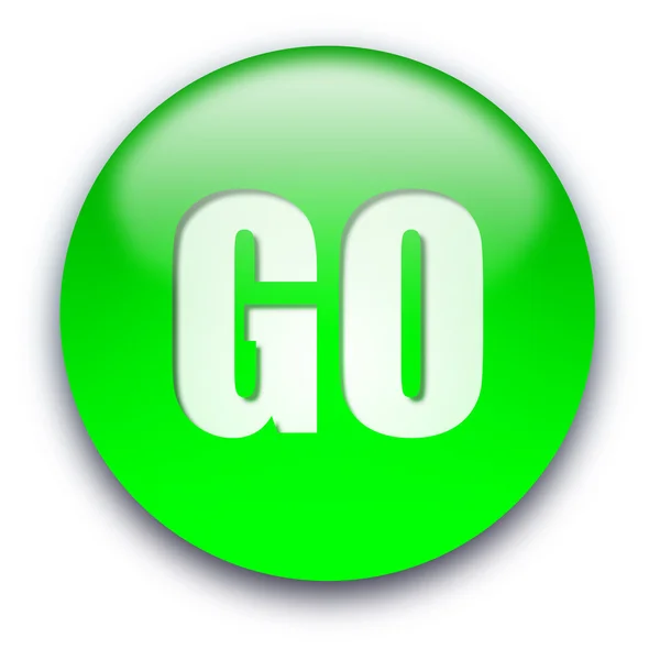 GO button — Stock Photo, Image