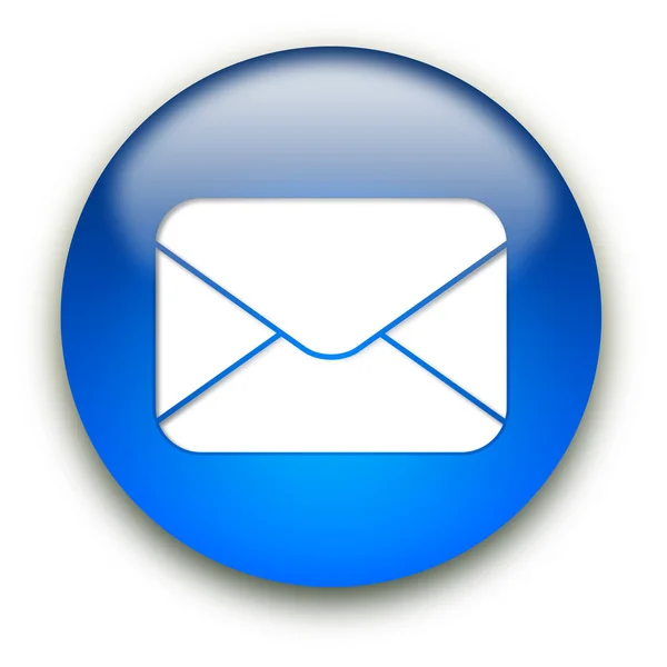 Кнопка піктограми конверта пошти — стокове фото
