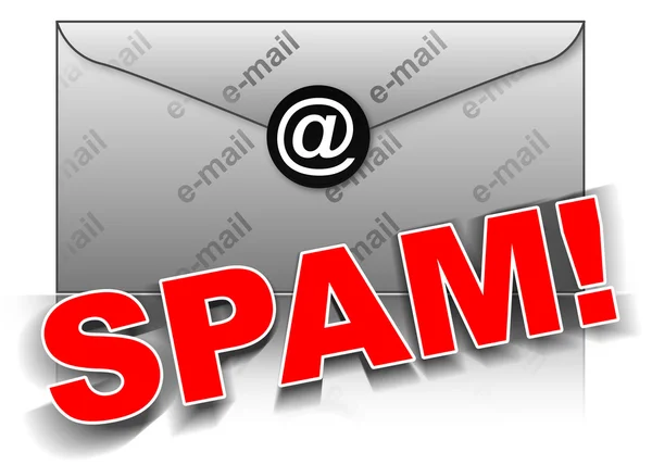 Spam warning — Stock Photo, Image