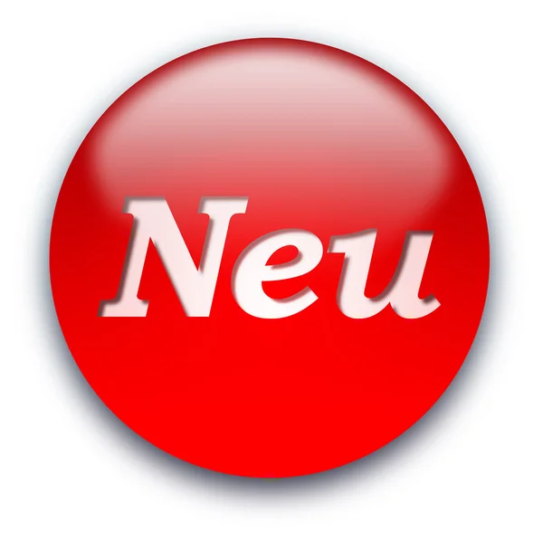 Кнопка NEU — стокове фото