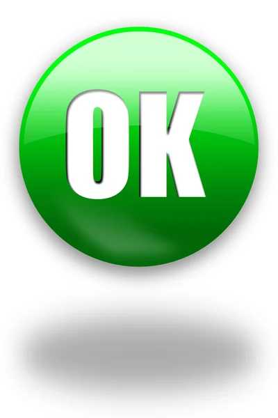 OK botão / sinal — Fotografia de Stock