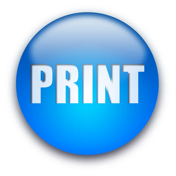 Botón Imprimir — Foto de Stock