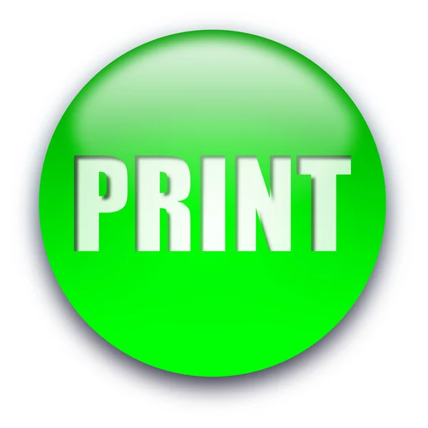Przycisk drukowania — Zdjęcie stockowe