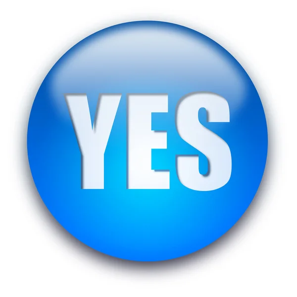 YES button — Stock Photo, Image