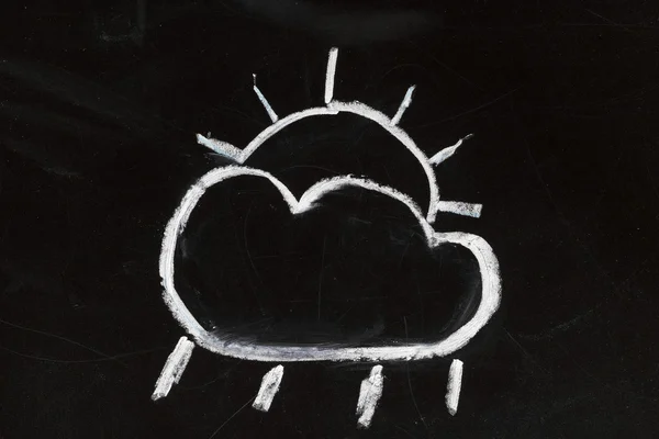 stock image Chalk weather forecast