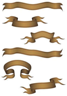 Biege ribbons clipart