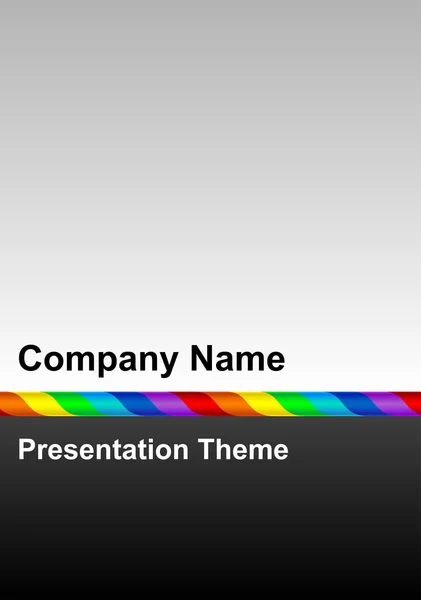 Rainbow linje presentationsmall — Stock vektor