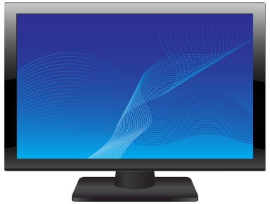 LCD TV clipart