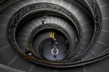 Spiral stairs in Vatican clipart