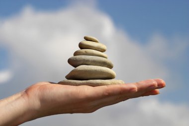 Balancing stones clipart