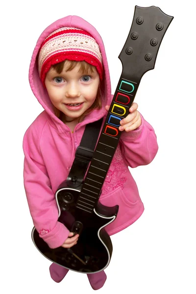 stock image Little rocker girl (clipping path isolat