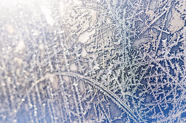 Frost fönster — Stockfoto