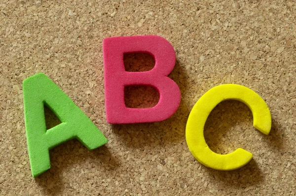 ABC dopisy — Stock fotografie
