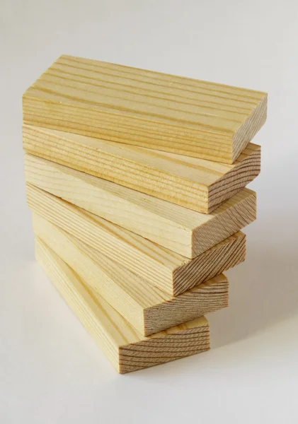 木製のレンガ — ストック写真
