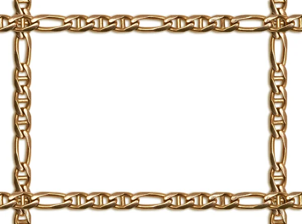 Golden chain frame — Stock Photo, Image