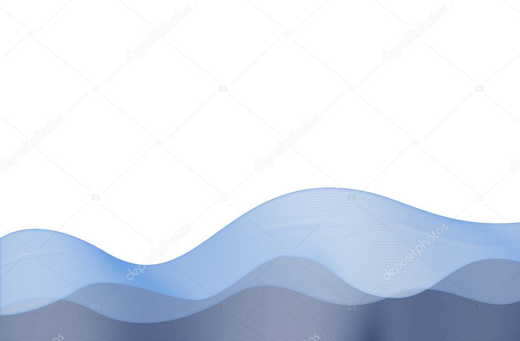 Blue waves low third background — Stock Photo © grublee #1082165