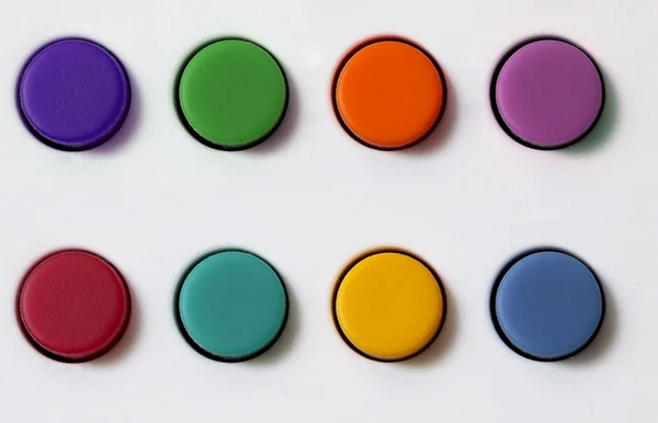 Conjunto de botões de borracha — Fotografia de Stock